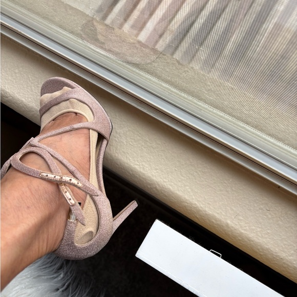 Authentic Jimmy Choo Ballet Lance Glitter Sandals - Picture 8 of 10